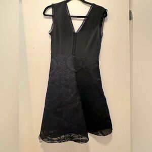 Lace black cocktail dress